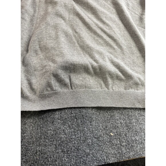 Roundtree Yorke Shirt Mens XLT  1/4 Zip Pullover Mock Neck Grey Sweater LS Fall - Picture 6 of 16